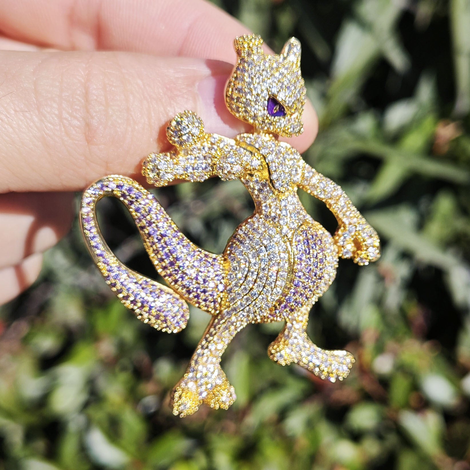 New hip hop super dream elf pendant European and American personality simple diamond trend pendant necklace jewelry