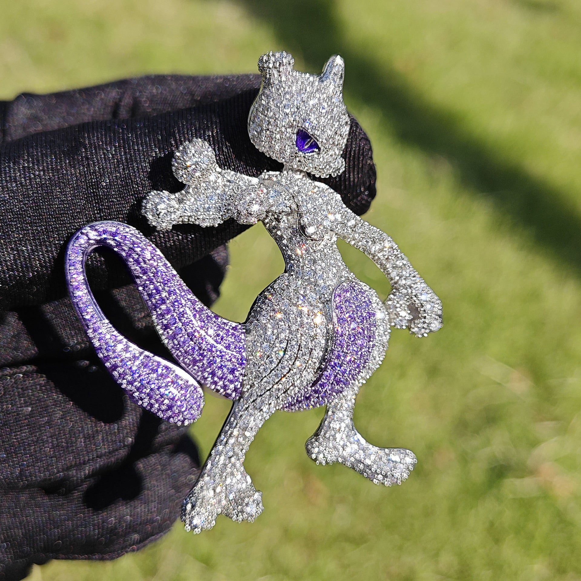 New hip hop super dream elf pendant European and American personality simple diamond trend pendant necklace jewelry