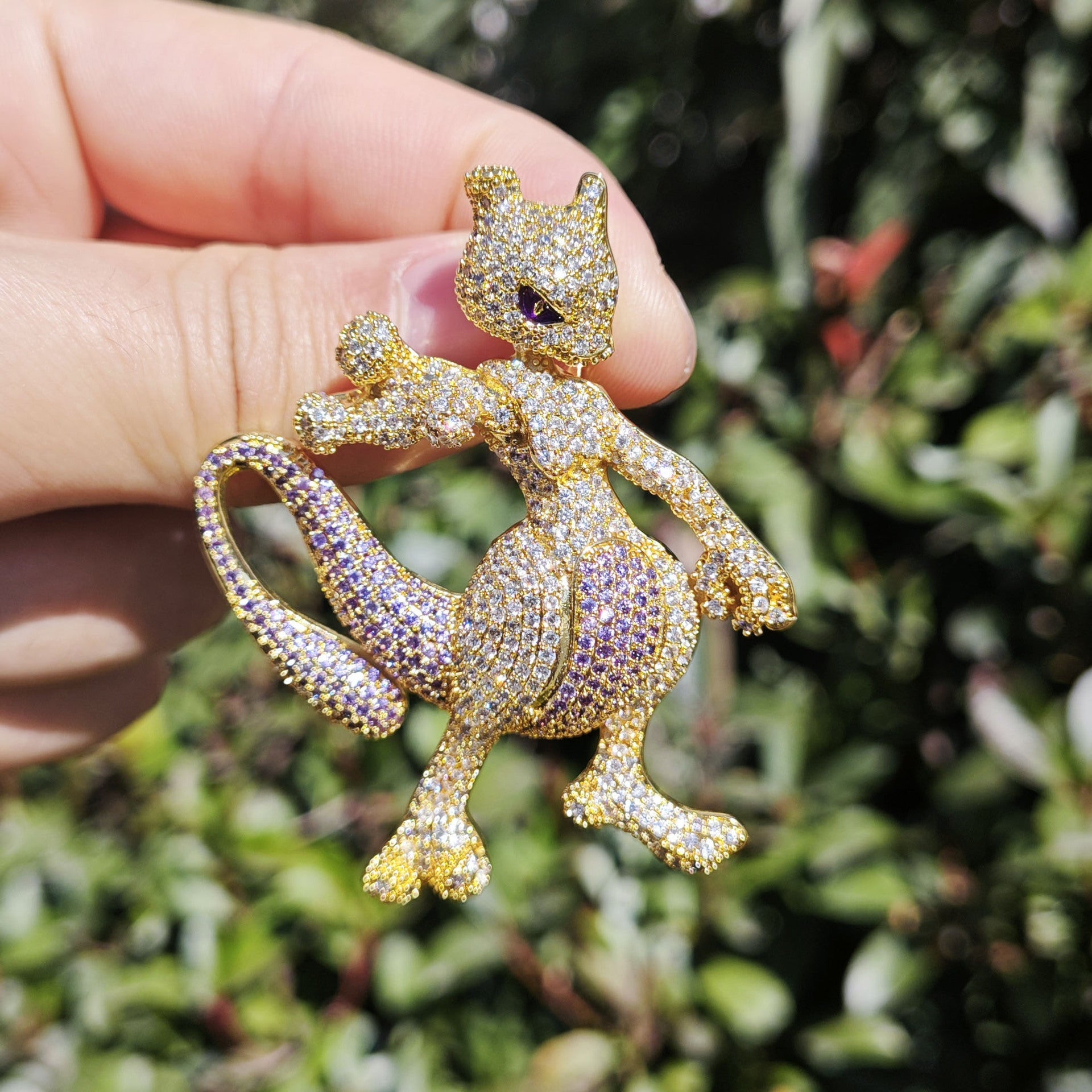 New hip hop super dream elf pendant European and American personality simple diamond trend pendant necklace jewelry