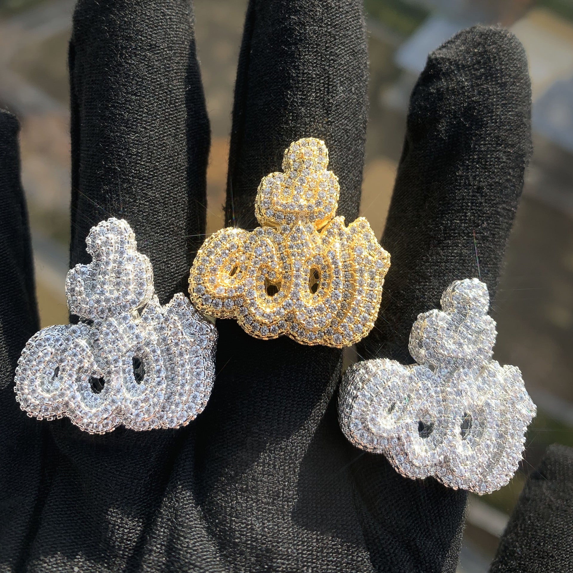 European and American cross-border hip-hop micro-inlaid zircon ring men's high-end fashion trend personalized jewelry ring jewelry batch